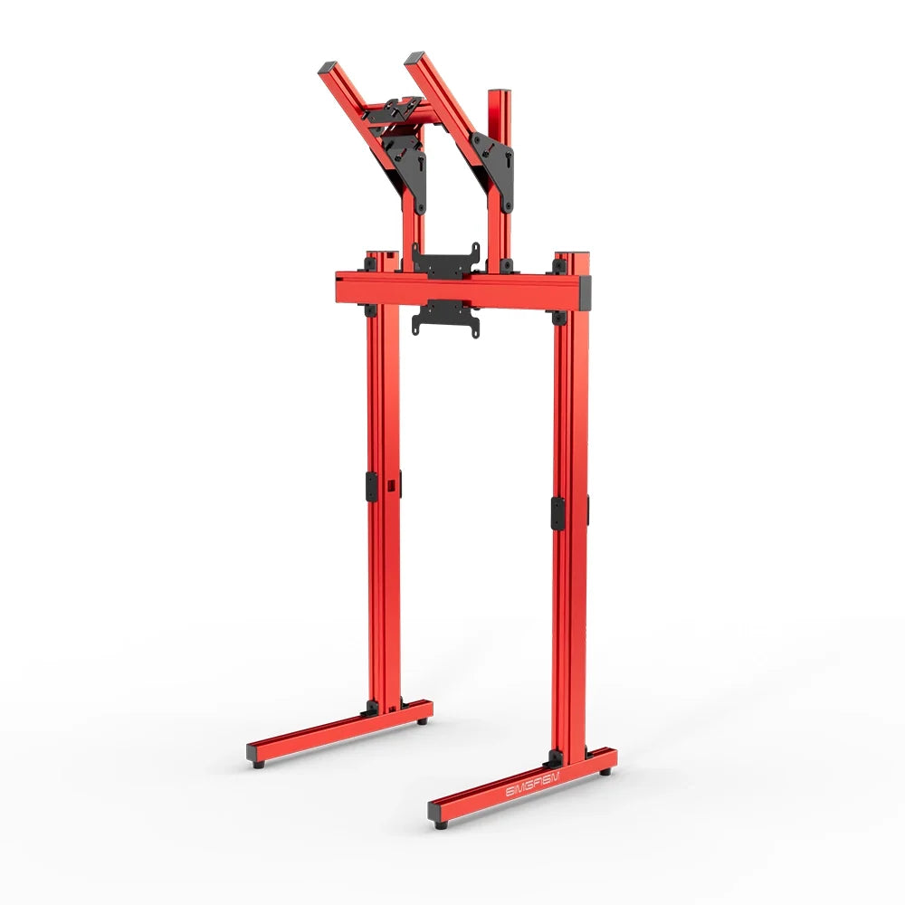 SIMGASM | Apex Free Standing Double Monitor Stand VESA 75/200 - Red