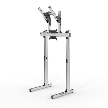 SIMGASM | Apex Free Standing Double Monitor Stand VESA 75/200 - Silver
