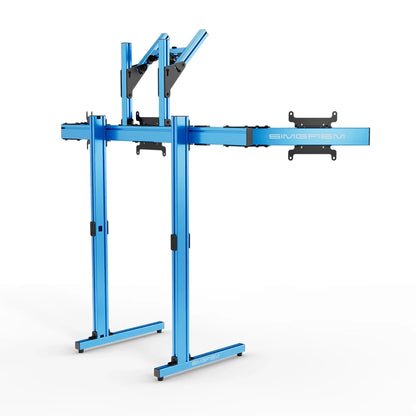 SIMGASM | Apex Free Standing Quad Monitor Stand VESA 75/200 - Blue