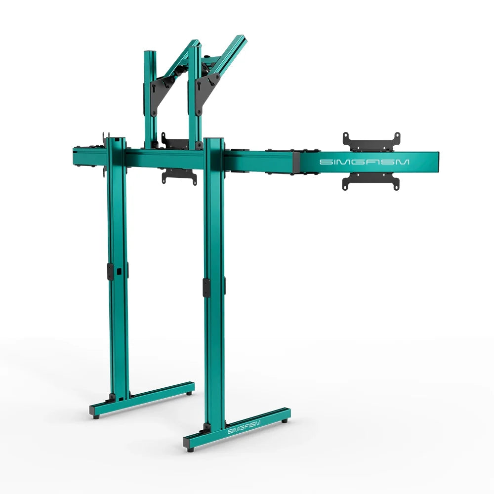 SIMGASM | Apex Free Standing Quad Monitor Stand VESA 75/200 - Green