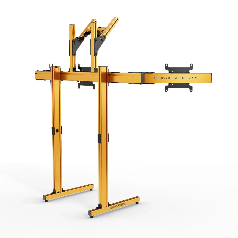SIMGASM | Apex Free Standing Quad Monitor Stand VESA 75/200 - Orange