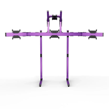 SIMGASM | Apex Free Standing Quad Monitor Stand VESA 75/200 - Purple