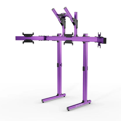 SIMGASM | Apex Free Standing Quad Monitor Stand VESA 75/200 - Purple