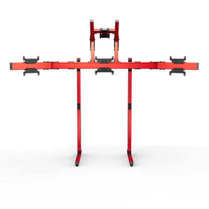SIMGASM | Apex Free Standing Quad Monitor Stand VESA 75/200 - Red