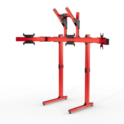 SIMGASM | Apex Free Standing Quad Monitor Stand VESA 75/200 - Red