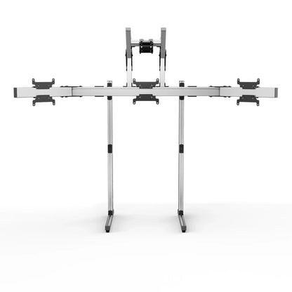 SIMGASM | Apex Free Standing Quad Monitor Stand VESA 75/200 - Silver