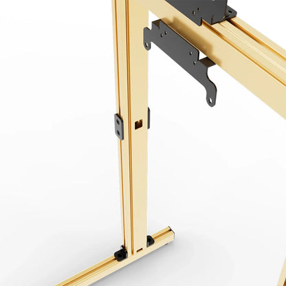SIMGASM | Apex Free Standing Triple Monitor Stand VESA 75/200 - Gold