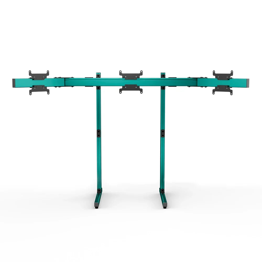 SIMGASM | Apex Free Standing Triple Monitor Stand VESA 75/200 - Green