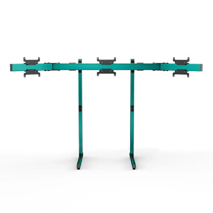 SIMGASM | Apex Free Standing Triple Monitor Stand VESA 75/200 - Green