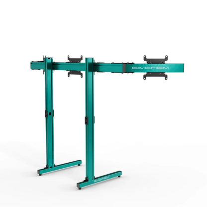 SIMGASM | Apex Free Standing Triple Monitor Stand VESA 75/200 - Green
