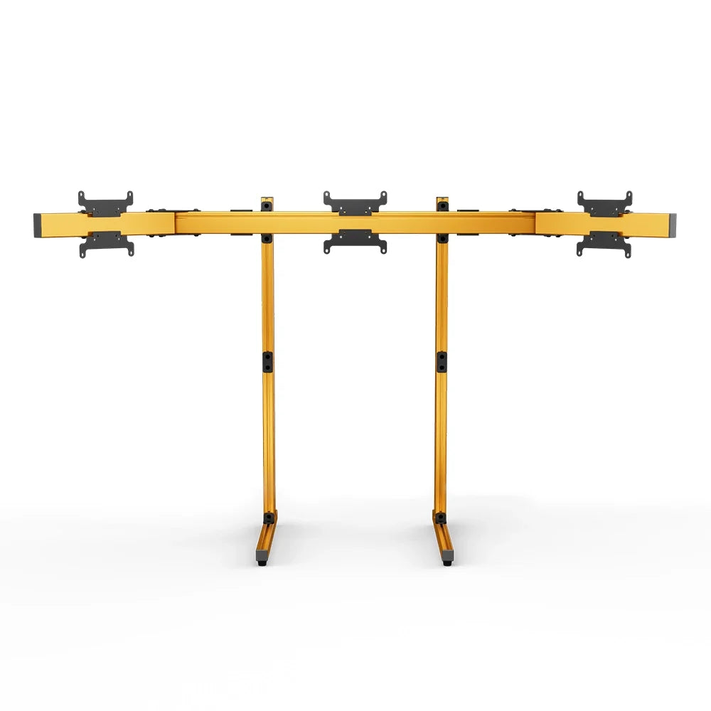 SIMGASM | Apex Free Standing Triple Monitor Stand VESA 75/200 - Orange