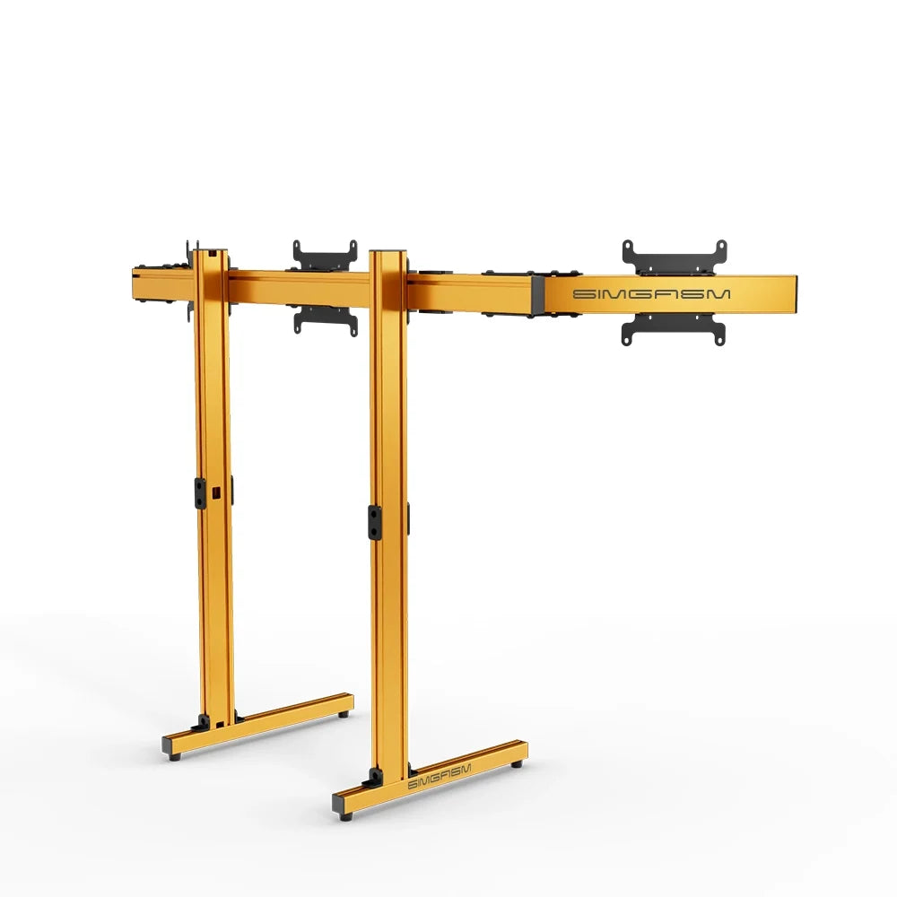 SIMGASM | Apex Free Standing Triple Monitor Stand VESA 75/200 - Orange