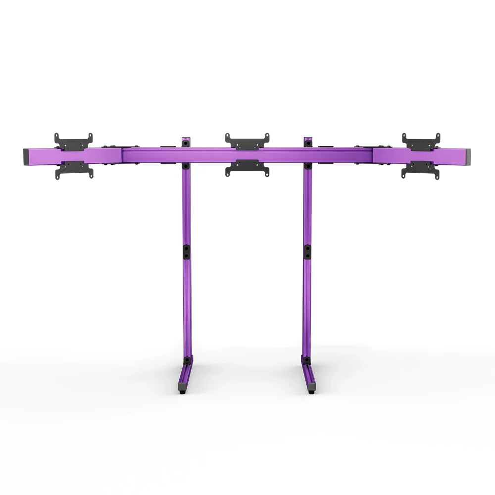 SIMGASM | Apex Free Standing Triple Monitor Stand VESA 75/200 - Purple