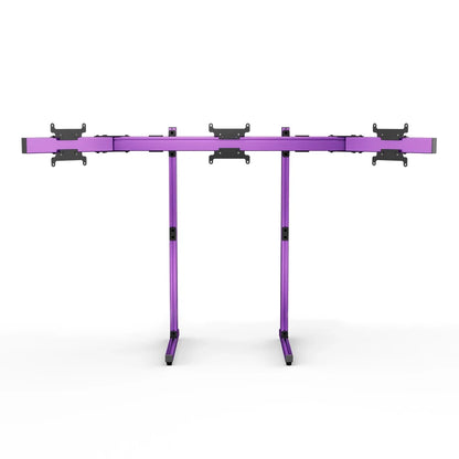 SIMGASM | Apex Free Standing Triple Monitor Stand VESA 75/200 - Purple