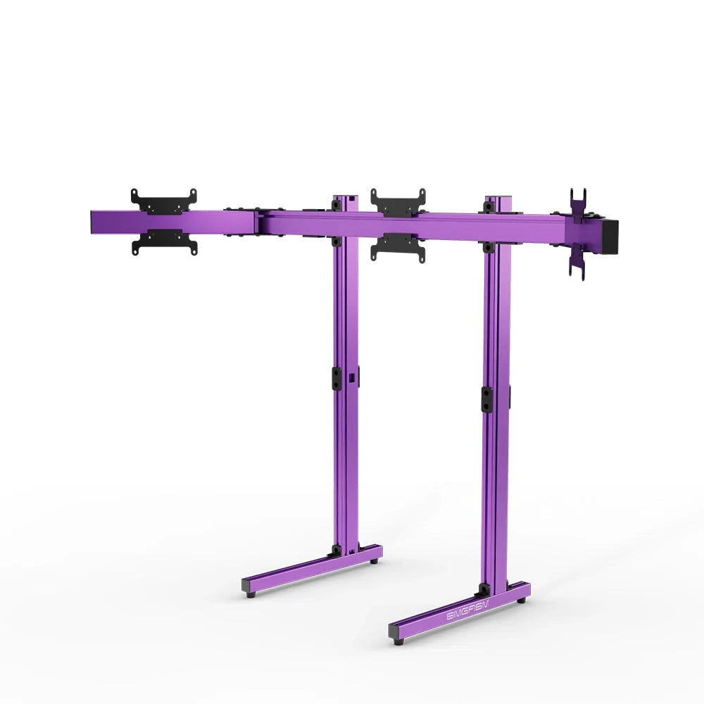 SIMGASM | Apex Free Standing Triple Monitor Stand VESA 75/200 - Purple