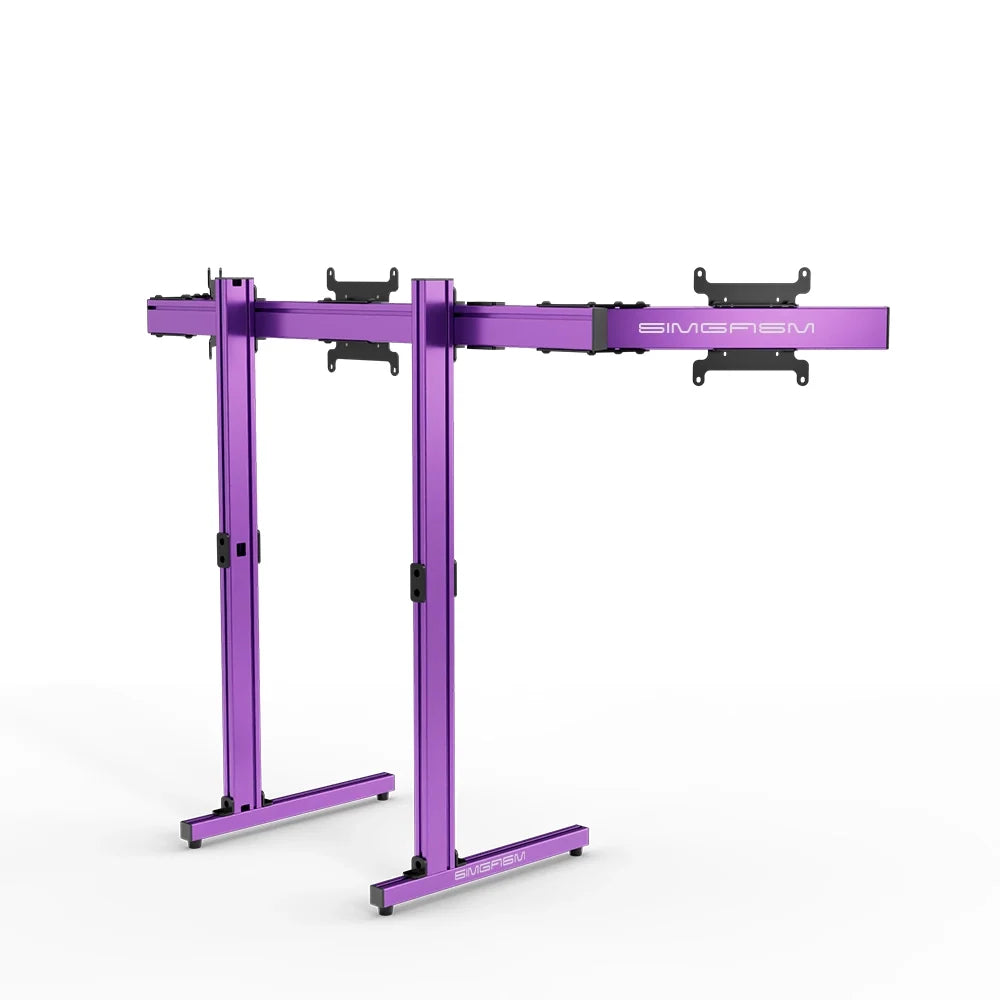SIMGASM | Apex Free Standing Triple Monitor Stand VESA 75/200 - Purple
