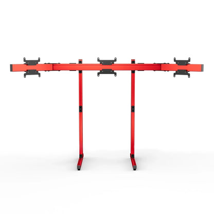SIMGASM | Apex Free Standing Triple Monitor Stand VESA 75/200 - Red