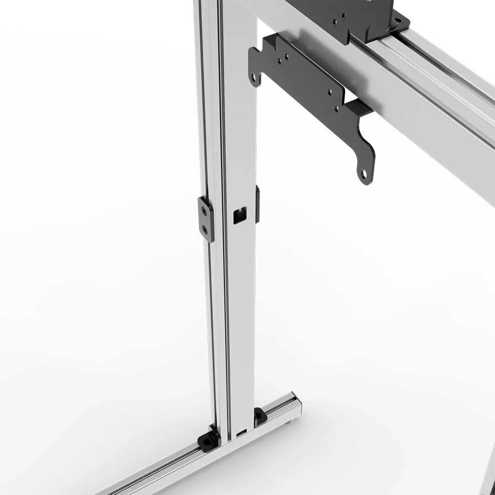 SIMGASM | Apex Free Standing Triple Monitor Stand VESA 75/200 - Silver