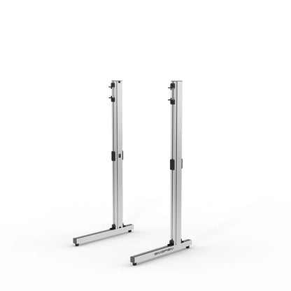 SIMGASM | Apex Freestanding Monitor Stand Support Legs Set - Silver