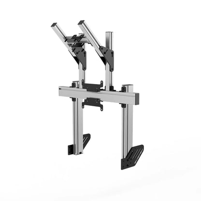 SIMGASM | Apex Integrated Double Monitor Stand VESA 75/200 - Silver