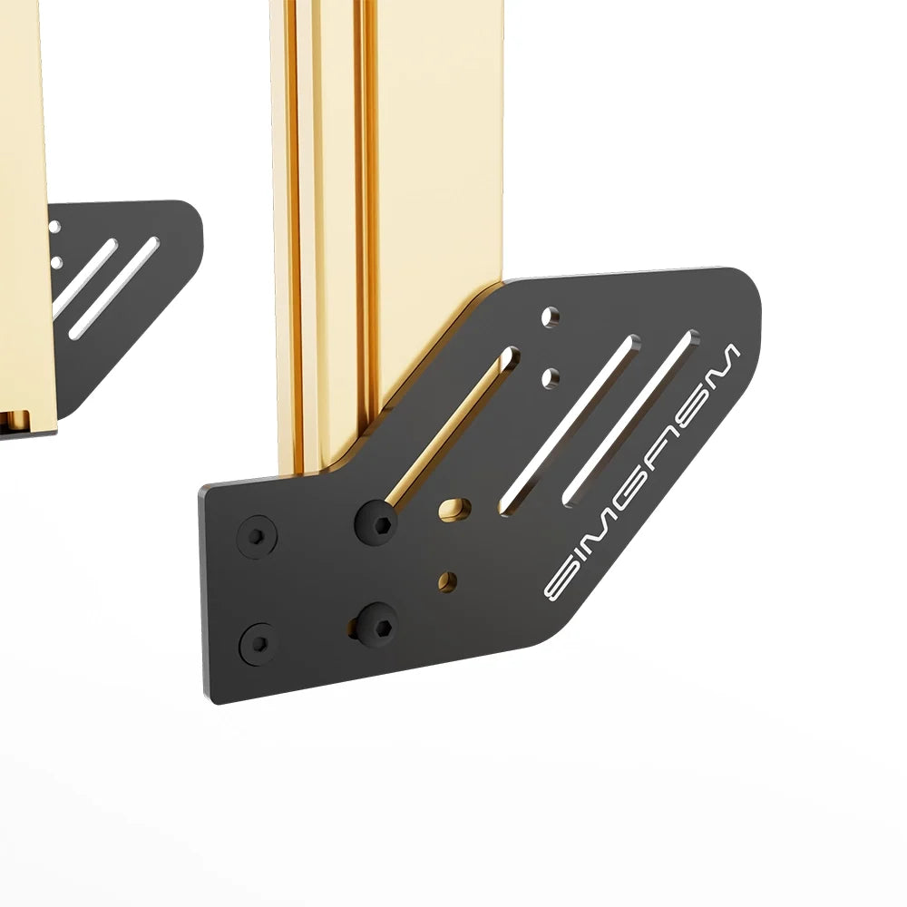 SIMGASM | Apex Integrated Quad Monitor Stand VESA 75/200 - Gold