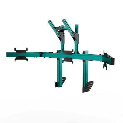 SIMGASM | Apex Integrated Quad Monitor Stand VESA 75/200 - Green