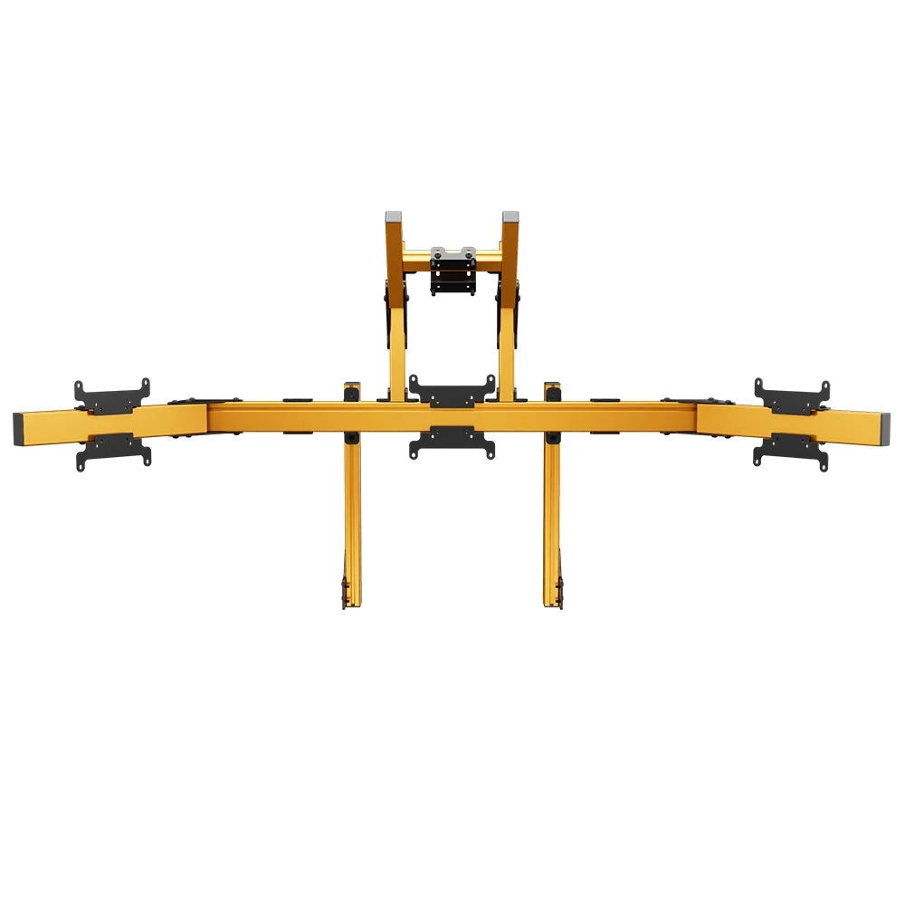 SIMGASM | Apex Integrated Quad Monitor Stand VESA 75/200 - Orange