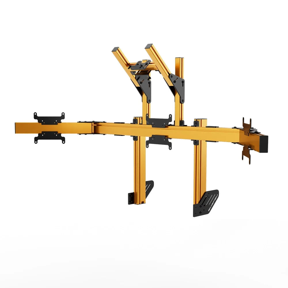 SIMGASM | Apex Integrated Quad Monitor Stand VESA 75/200 - Orange