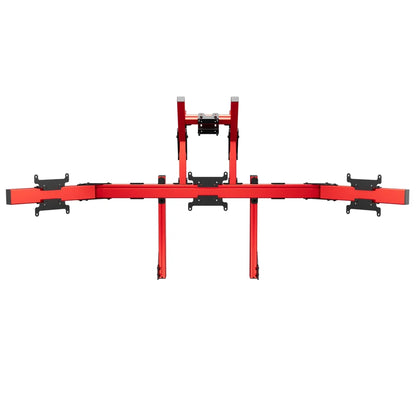 SIMGASM | Apex Integrated Quad Monitor Stand VESA 75/200 - Red