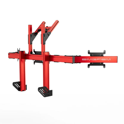 SIMGASM | Apex Integrated Quad Monitor Stand VESA 75/200 - Red