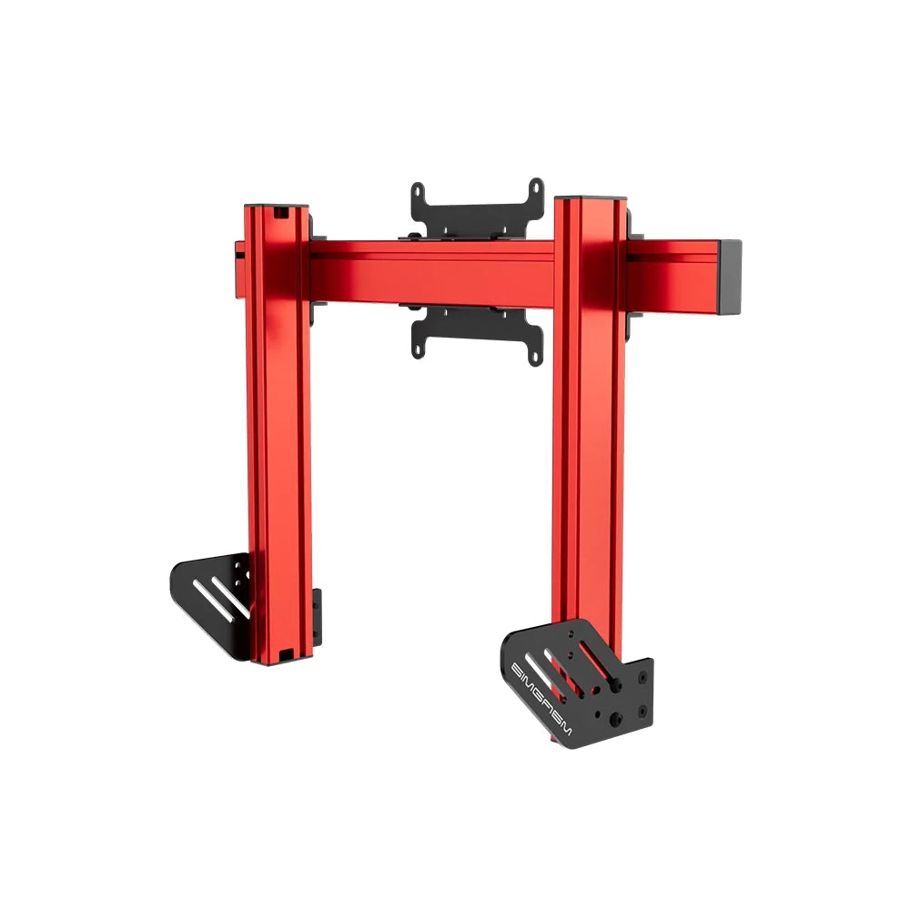 SIMGASM | Apex Integrated Single Monitor Stand VESA 75/200 - Red