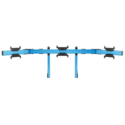 SIMGASM | Apex Integrated Triple Monitor Stand VESA 75/200 - Blue