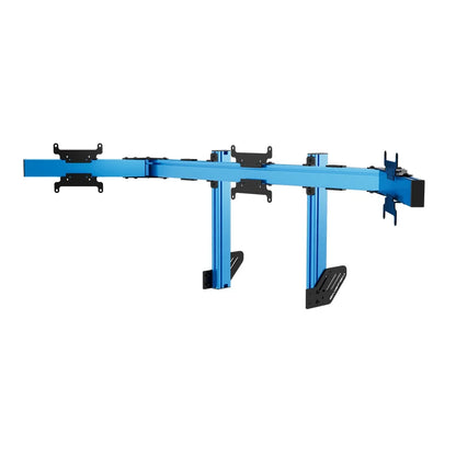 SIMGASM | Apex Integrated Triple Monitor Stand VESA 75/200 - Blue
