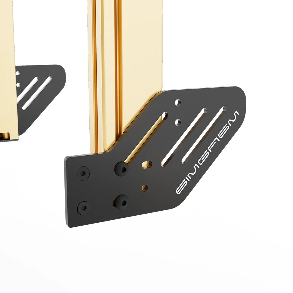 SIMGASM | Apex Integrated Triple Monitor Stand VESA 75/200 - Gold