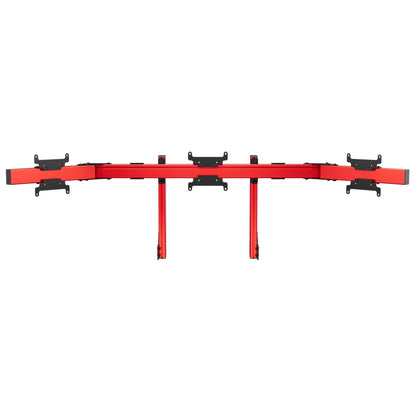SIMGASM | Apex Integrated Triple Monitor Stand VESA 75/200 - Red