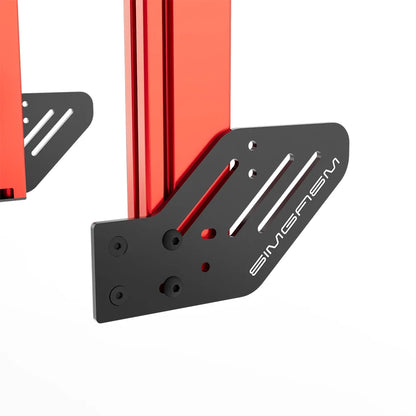 SIMGASM | Apex Integrated Triple Monitor Stand VESA 75/200 - Red