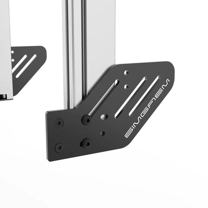 SIMGASM | Apex Integrated Triple Monitor Stand VESA 75/200 - Silver