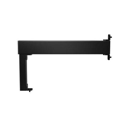 Side profile of the black SIMGASM Apex mounting arm with its end brackets visible