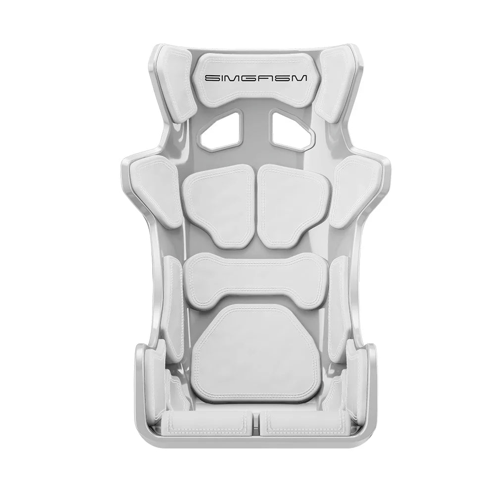 SIMGASM | Atlas Sim Racing Seat Gran Turismo - White - White