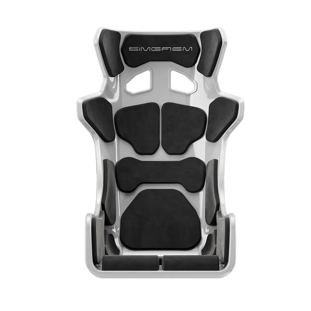 SIMGASM | Atlas Sim Racing Seat Gran Turismo - White - Black