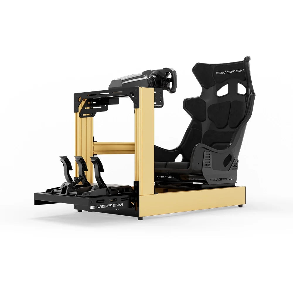 SIMGASM | Sport Aluminum Sim Racing Cockpit - Gold