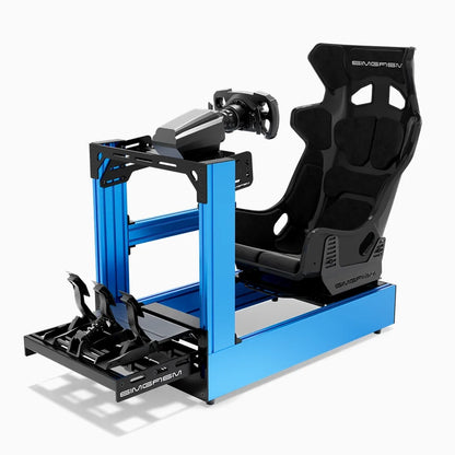 SIMGASM | Pro Aluminum Sim Racing Cockpit - Blue