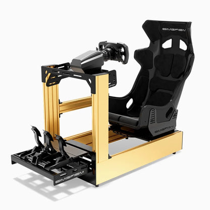 SIMGASM | Pro Aluminum Sim Racing Cockpit - Gold