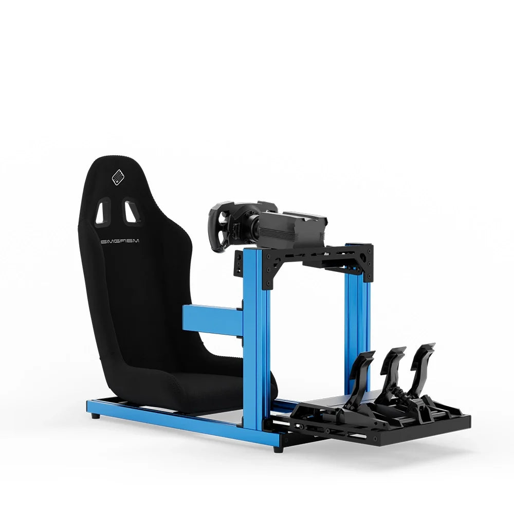 SIMGASM | Hobby Aluminum Sim Racing Cockpit - Blue