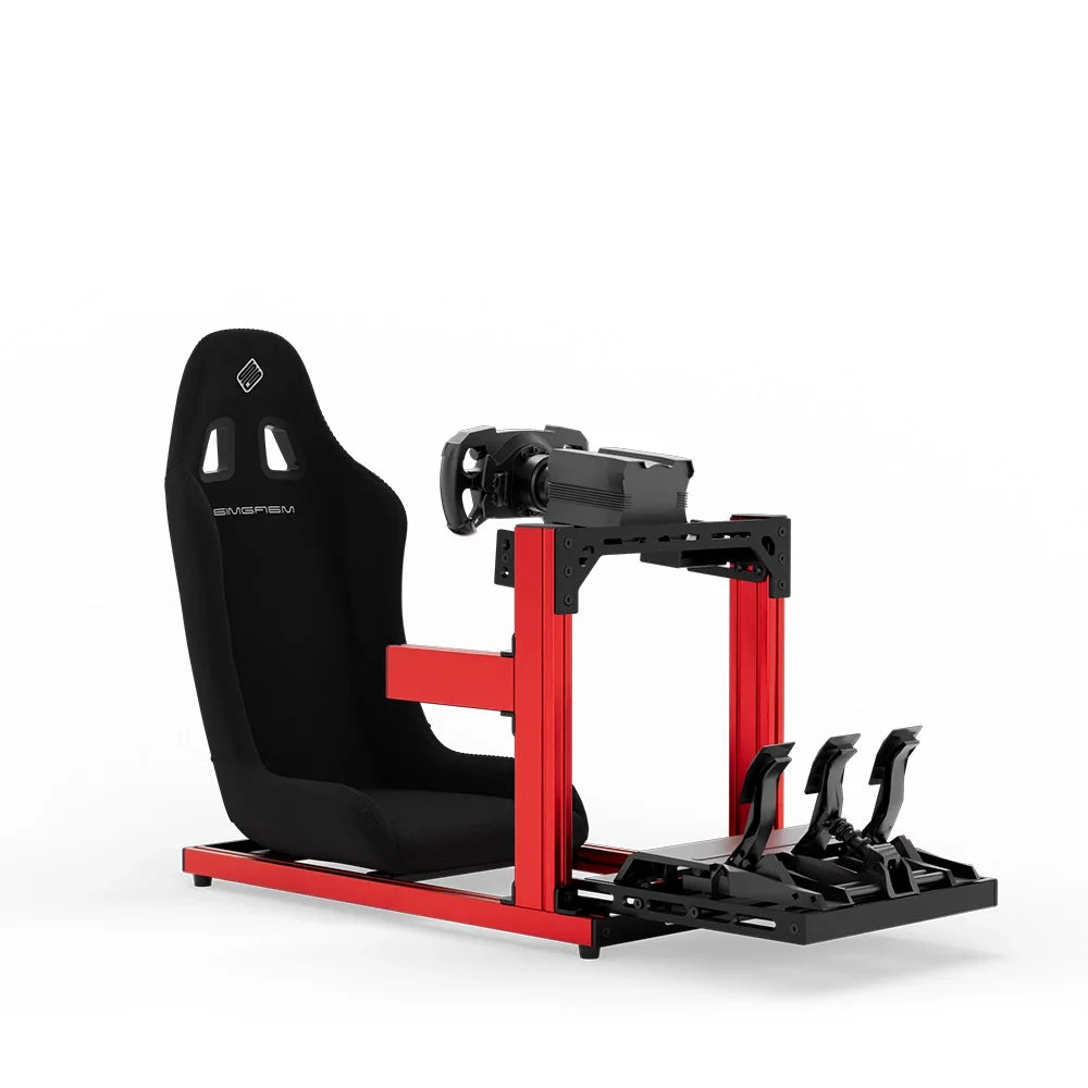 SIMGASM | Hobby Aluminum Sim Racing Cockpit - Red