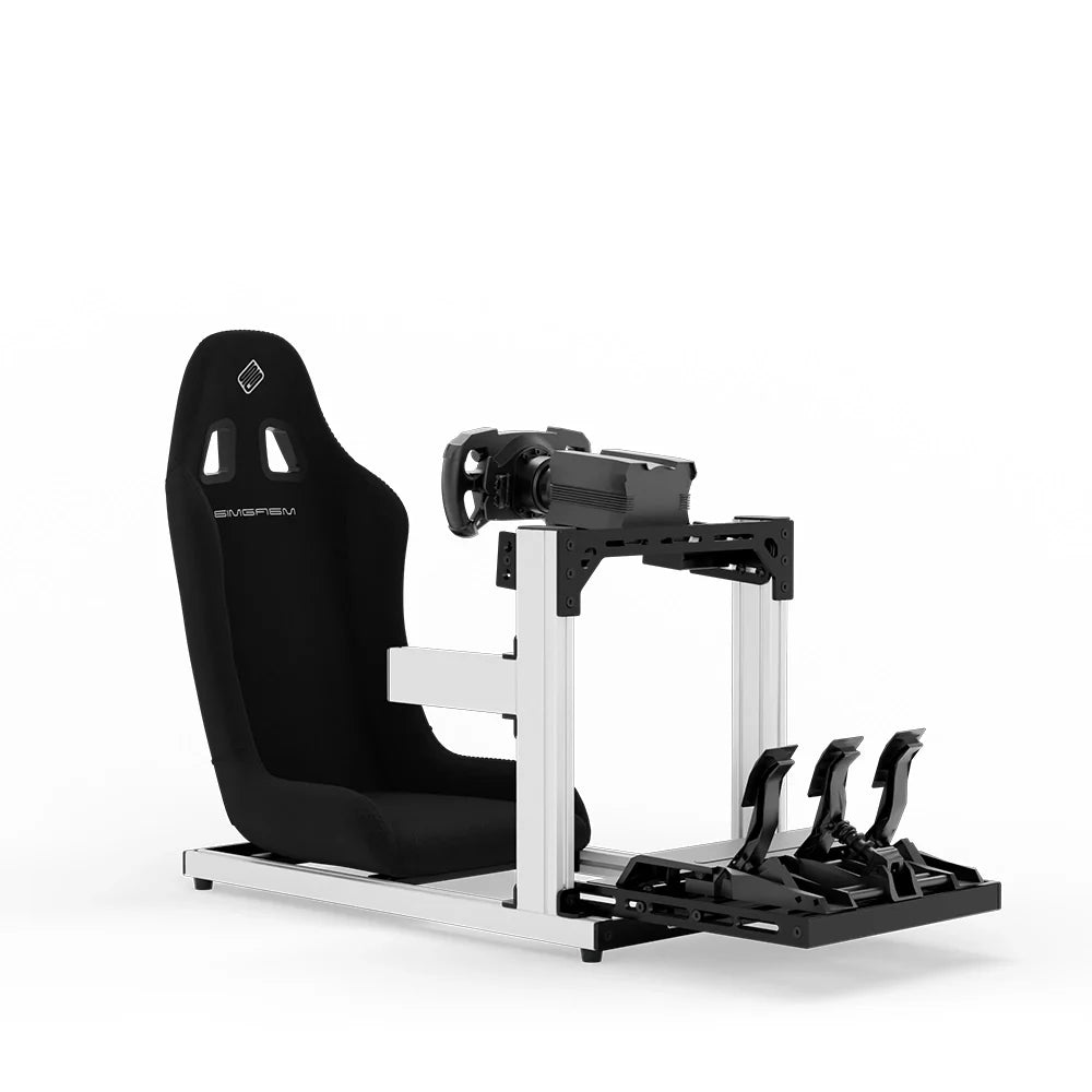 SIMGASM | Hobby Aluminum Sim Racing Cockpit - White