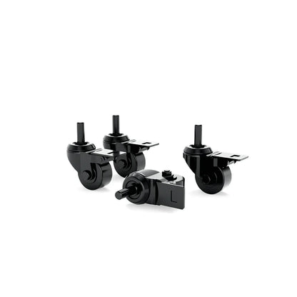 Black SIMGASM caster-wheel set arranged with four wheels and mounting hardware