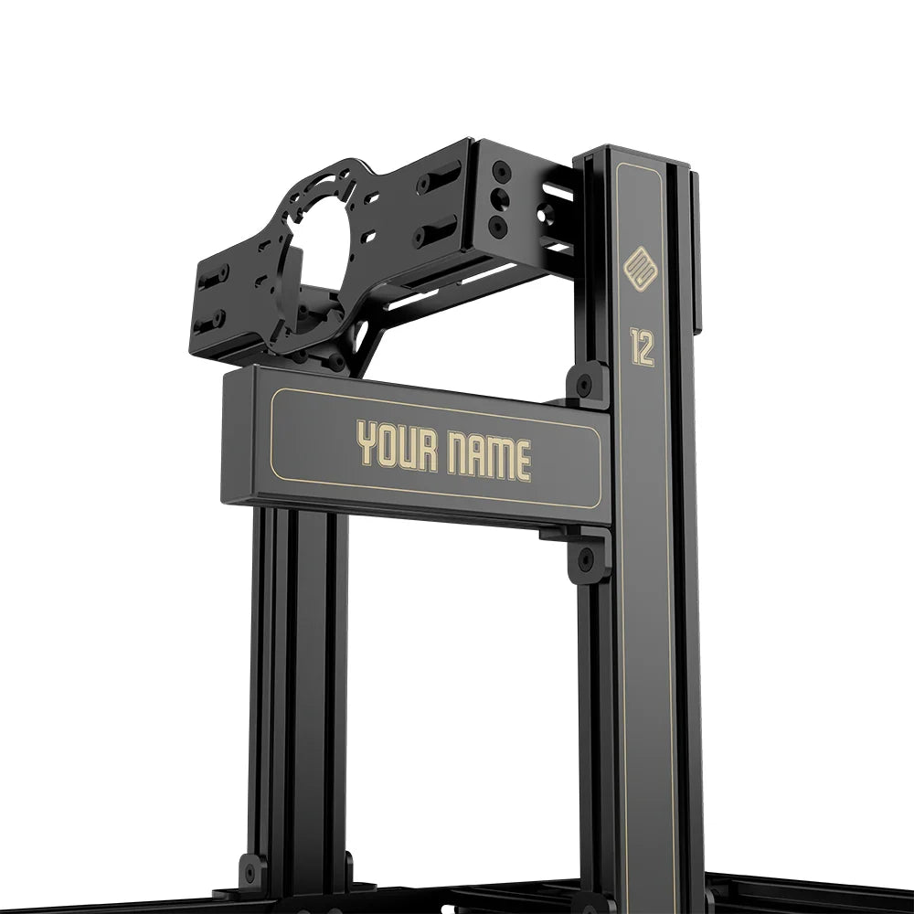 SIMGASM | Club Aluminum Sim Racing Cockpit - JPS - Front Mount / Add Text & Number