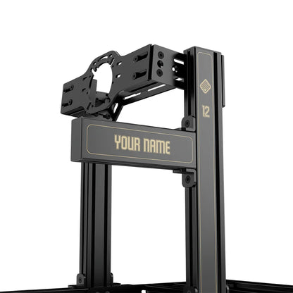 SIMGASM | Club Aluminum Sim Racing Cockpit - JPS - Front Mount / Add Text & Number