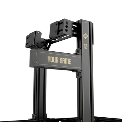 SIMGASM | Club Aluminum Sim Racing Cockpit - JPS - Side Mount / Add Text & Number